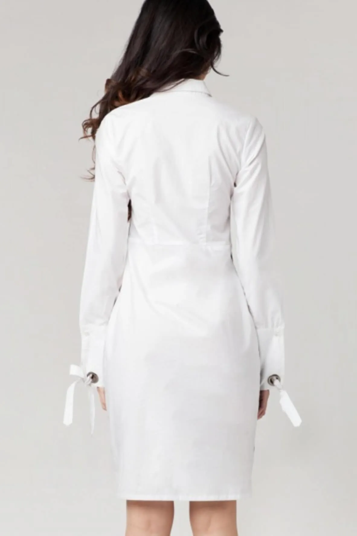 Abby Bi-color Shirt Dress