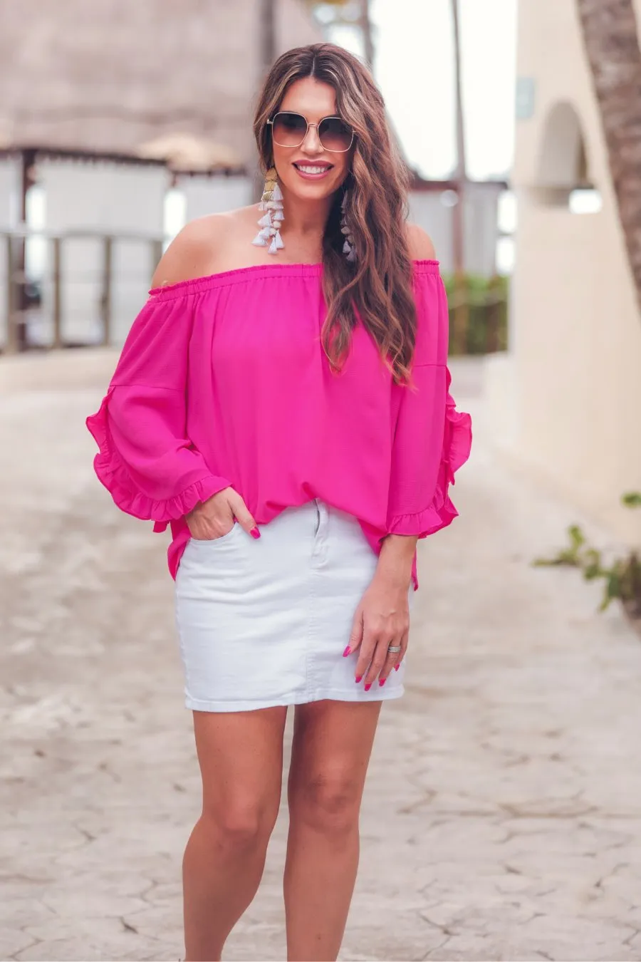 Aurora Off The Shoulder Top