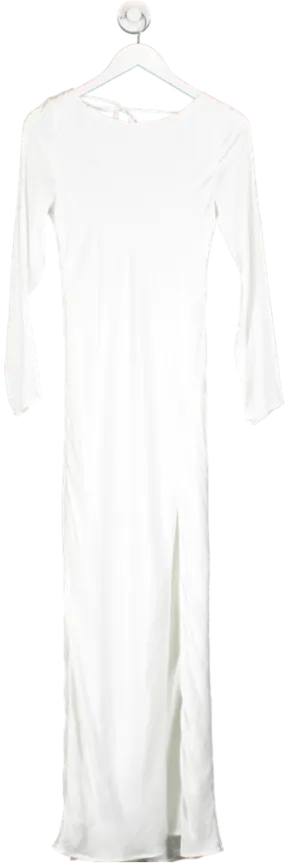 Bardot White River Maxi Dress With Open Back UK 8