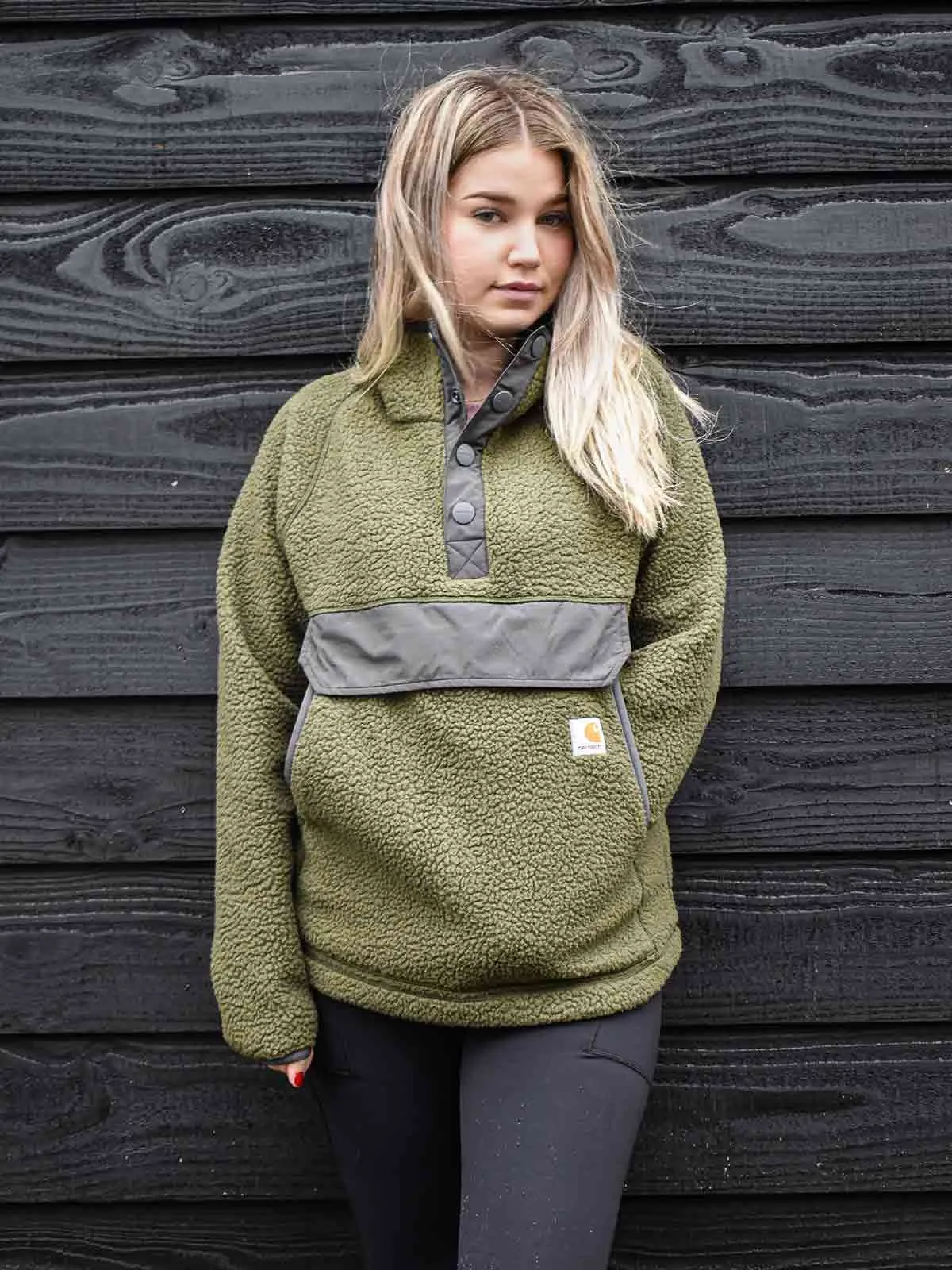 Carhartt&#x20;104922&#x20;Fleece&#x20;1&#x2F;4&#x20;Snap&#x20;Front&#x20;Jacket