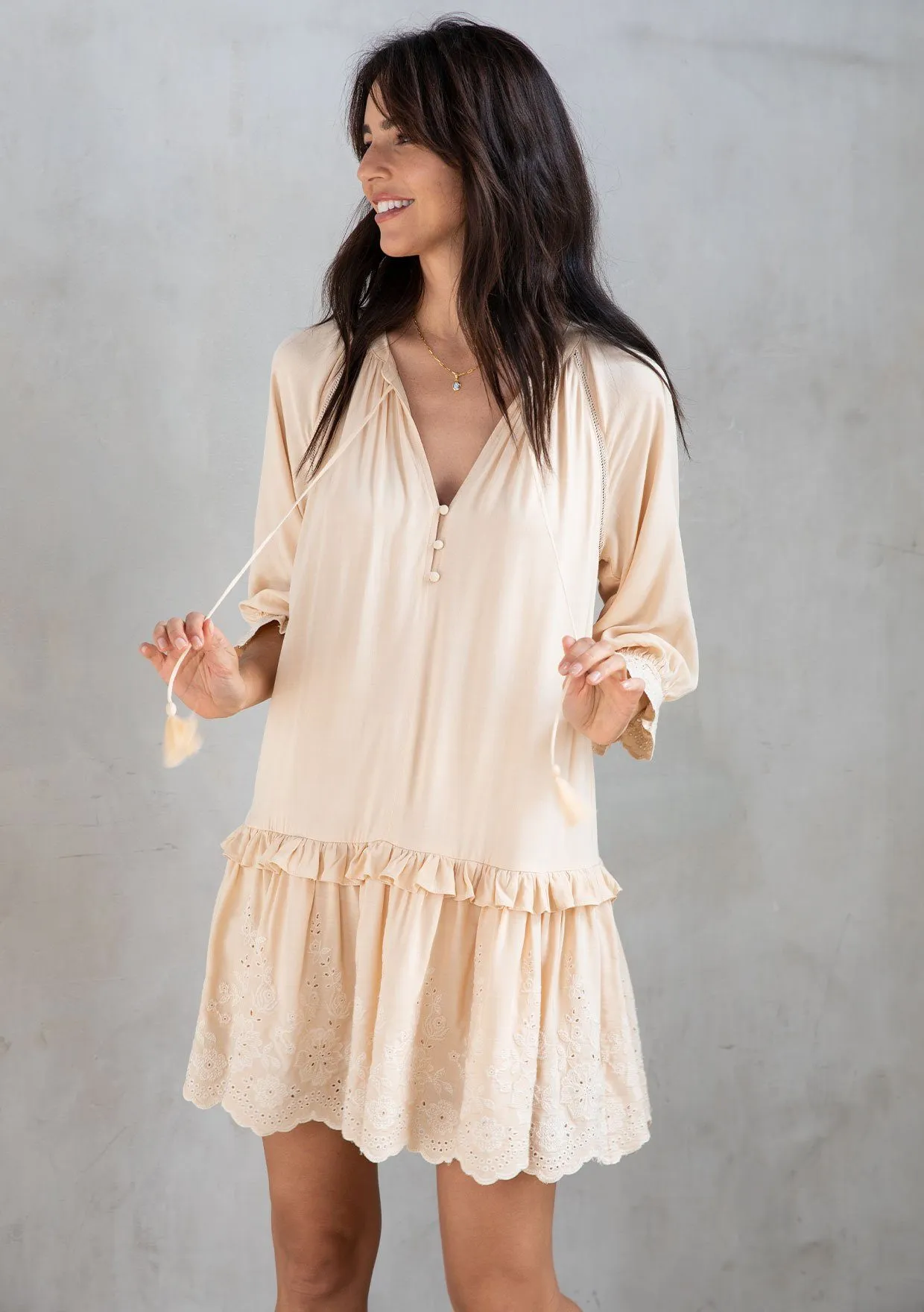 Morrison Embroidered Mini Dress