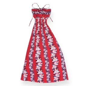 Orchid (Long Halter Dress) - Red