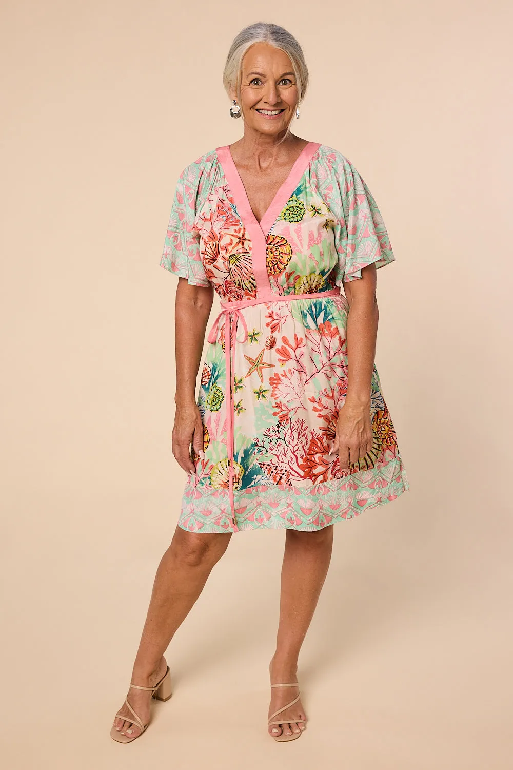 Thelma Short Dress in Seychelles