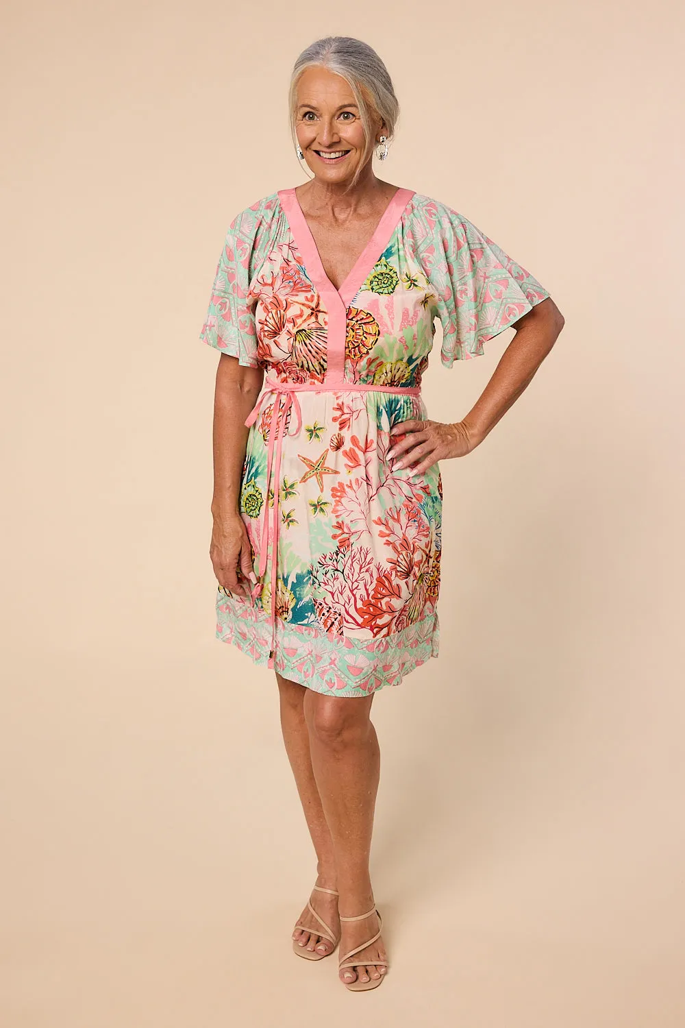 Thelma Short Dress in Seychelles